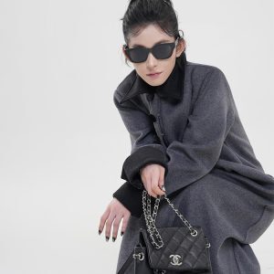 Color-Blocked Polo Collar Long Sleeve Dress for Women - Thickened Winter Korean Style Loose Warm Dress