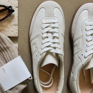Cowhide Women's Classic German Training Shoes - 2025 Spring Little White Board Shoes, Casual Internet Celebrity Style