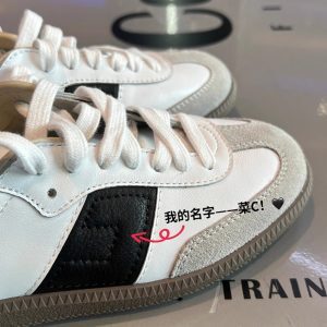 Cowhide Women's Classic German Training Shoes - 2025 Spring Little White Board Shoes, Casual Internet Celebrity Style