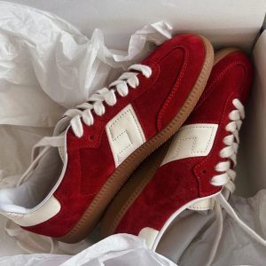 Cowhide Women's Classic German Training Shoes - 2025 Spring Little White Board Shoes, Casual Internet Celebrity Style