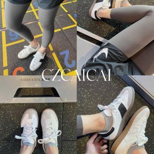 Cowhide Women's Classic German Training Shoes - 2025 Spring Little White Board Shoes, Casual Internet Celebrity Style
