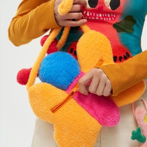 Crying Little Butterfly Crossbody Bag – Artist Original Phone Bag, Unique Shaped Bag for Trendy Style, Y2K Fashion Accessory
