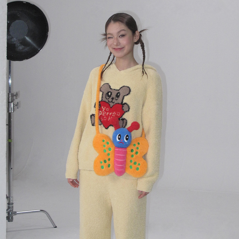 Crying Little Butterfly Crossbody Bag – Artist Original Phone Bag, Unique Shaped Bag for Trendy Style, Y2K Fashion Accessory