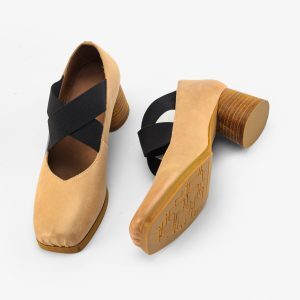 Dark Red Handmade Ballet Shoes for Women - Vintage 3cm Lace-Up Square Toe - 2024 Spring Fashion