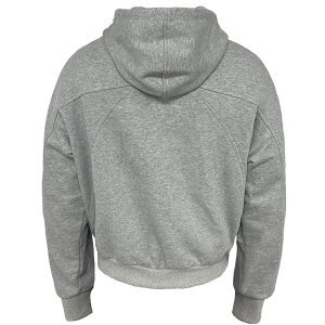 Deconstructed Boxy Fit Flying Squirrel Hoodie - Short Zip-Up Sweatshirt in Trendy Streetwear Style