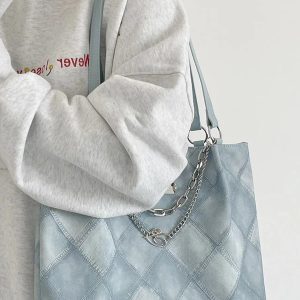 Diamond Quilted Tote Bag for Women - Trendy Retro Shoulder Bag with Large Capacity for Students and Commuters, 2023 Fashion Essential