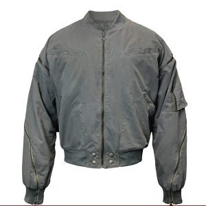 Double Zipper MA1 Flight Jacket - Cleanfit Military Style Bomber Jacket for Men, Trendy Urban Fashion Outerwear
