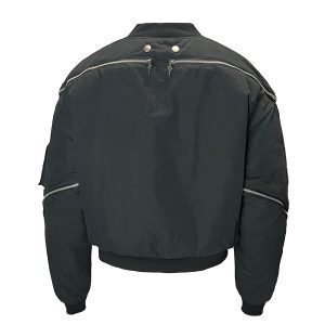 Double Zipper MA1 Flight Jacket - Cleanfit Military Style Bomber Jacket for Men, Trendy Urban Fashion Outerwear