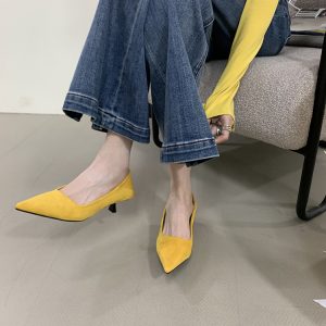 Elegant French Leopard Print High-Heeled Sandals, Closed Toe Fairy Shoes for Spring/Summer 2025, Pointed-Toe Design
