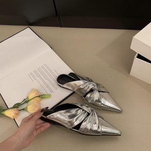 Elegant French-Style Pointed-Toe Sandals for Women - Versatile Comfortable Mules for Summer 2025, Chic and Stylish Footwear