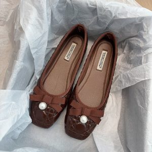 Elegant French-Style White Mary Jane Shoes for Women - Comfortable Spring 2025 Evening Wear, Vintage Charm