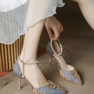 Elegant High-Heeled Sandals for Women, Pointed Toe Design, Versatile Summer Style for Skirts and Dresses, 2025 Trend