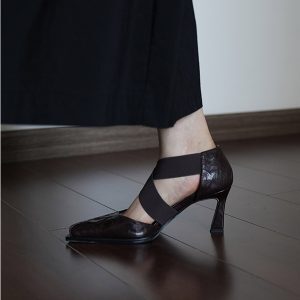 Elegant Hollow Cross Strap White High Heels for Women - Niche Design Shallow Mouth Sandals with Thin Heels, Perfect for Chic Occasions