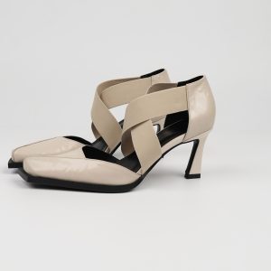 Elegant Hollow Cross Strap White High Heels for Women - Niche Design Shallow Mouth Sandals with Thin Heels, Perfect for Chic Occasions