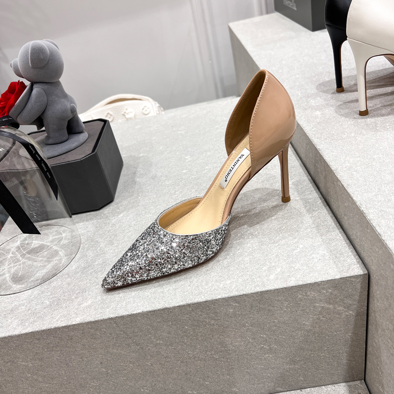 Elegant Nude High Heel Stiletto Shoes for Women - French Hollow Pointed Toe Design, Chic Style, Perfect for Any Occasion