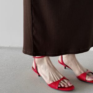 Elegant One-Strap Sandals for Women – High-End French Design, Versatile Minimalist Kitten Heels, Comfortable Fashion Footwear