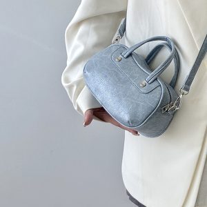 Exquisite Korean Style Small Round Crossbody Bag for Women - Casual Shoulder Handbag 2025 Niche Design