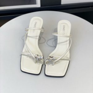 Fairy Style Flip-Flops for Women, Summer 2025, Square Toe Thin Heel Sandals, Trendy Niche Design for Skirts