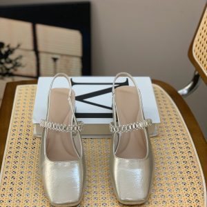 Fairy-Style Rhinestone Sandals for Women - 2025 Summer French Thick-Heeled Mary Janes, Versatile Y2K Fashion