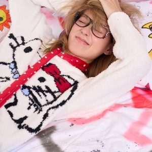 Fluffy Warm Kitty Cat Pajama Set - Skin-Friendly Homewear for Cozy Nights - Perfect for Relaxing in Style