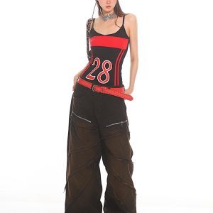 Frayed Loose Wide-Leg Jeans in Yellow Mud Tie-Dye - 2025 Summer Niche Design, Trendy Casual Fashion