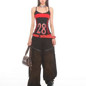 Frayed Loose Wide-Leg Jeans in Yellow Mud Tie-Dye - 2025 Summer Niche Design, Trendy Casual Fashion