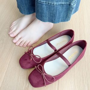 French-Style Bow Round-Toe Flats for Women - Spring 2025 Commuting Mary Jane Shoes, Fairy Wind Design