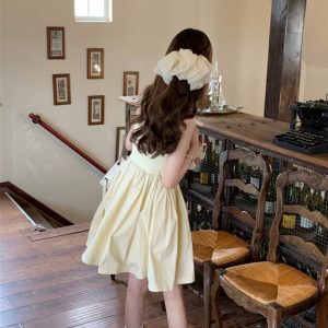 French-style Camisole Dress for Women, Summer Ballet Wind Puff Skirt, Petite Fairy Princess Dress, Cute Short Skirt for Vacation