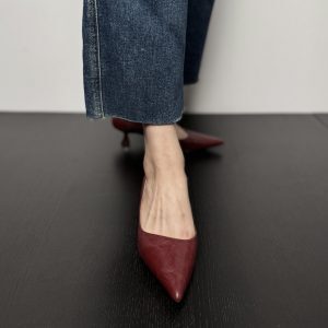 French Vintage Pointed Toe Stiletto High Heels - Elegant Minimalist Women's Loafers for Comfort and Style