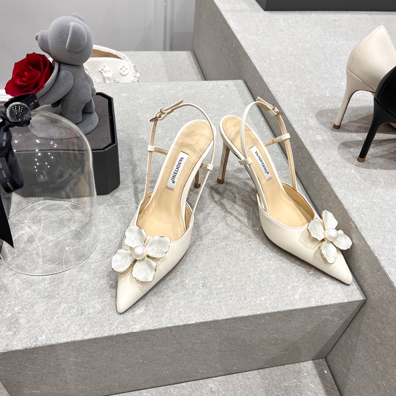 Gardenia Open-Toe One-Strap High-Heeled Sandals for Forest Girls - Thin Heels, Matching Skirt Style, Chic Summer Footwear