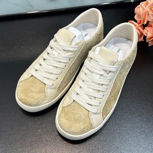 Genuine Leather Women's Thick-Soled Casual Sneakers for Spring/Summer 2025 - Versatile Height-Increasing Sheepskin Trainers