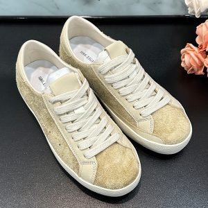 Genuine Leather Women's Thick-Soled Casual Sneakers for Spring/Summer 2025 - Versatile Height-Increasing Sheepskin Trainers