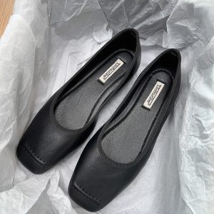 Giant Fairy Women's Slip-On Flat Granny Shoes 2025 Spring Collection - Gentle Fairy Style Doudou Shoes