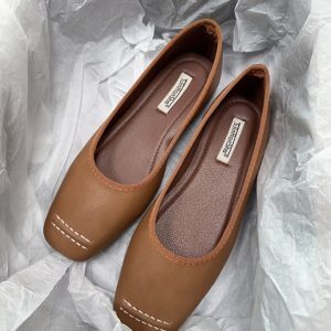 Giant Fairy Women's Slip-On Flat Granny Shoes 2025 Spring Collection - Gentle Fairy Style Doudou Shoes