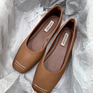 Giant Fairy Women's Slip-On Flat Granny Shoes 2025 Spring Collection - Gentle Fairy Style Doudou Shoes