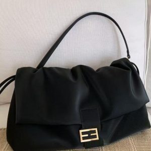 Glossy Textured Pleated Cloud Shoulder Underarm Bag - Versatile High-End Crossbody Bag for Women, 2025 Fashion Trend