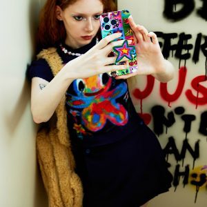 Graffiti Phone Case - Original Three-Color Design, Artist Collaboration, Urban Style, Trendy Aesthetic