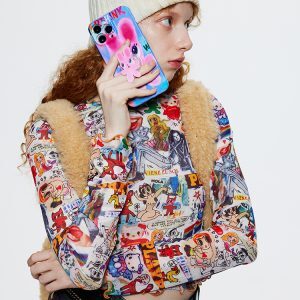 Graffiti Phone Case - Original Three-Color Design, Artist Collaboration, Urban Style, Trendy Aesthetic