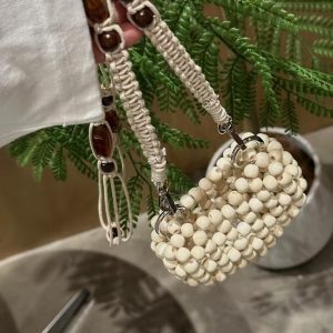 Handmade Beaded Heart Mini Bag - Exquisite Hollow Design, Stylish Crossbody Accessory for Y2K and Internet Celebrity Looks