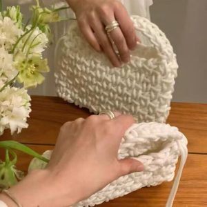 Handmade Woven Tote Bag - 2025 Fashionable Versatile Commuter Shoulder Bag for Women - Chic Niche Design