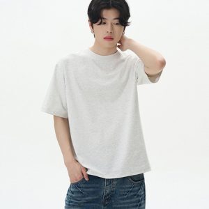 Heavyweight American-Style Short Sleeve T-Shirt for Men and Women - Versatile Summer Basic Layering Top