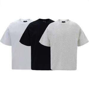 Heavyweight American-Style Short Sleeve T-Shirt for Men and Women - Versatile Summer Basic Layering Top