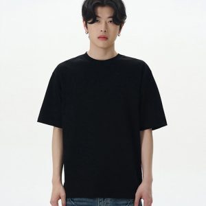 Heavyweight American-Style Short Sleeve T-Shirt for Men and Women - Versatile Summer Basic Layering Top