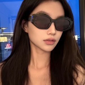 High-End American Retro Sunglasses for Women, Polarized Lenses, Slim Fit, Flattering for Round Faces, Trendy European Style
