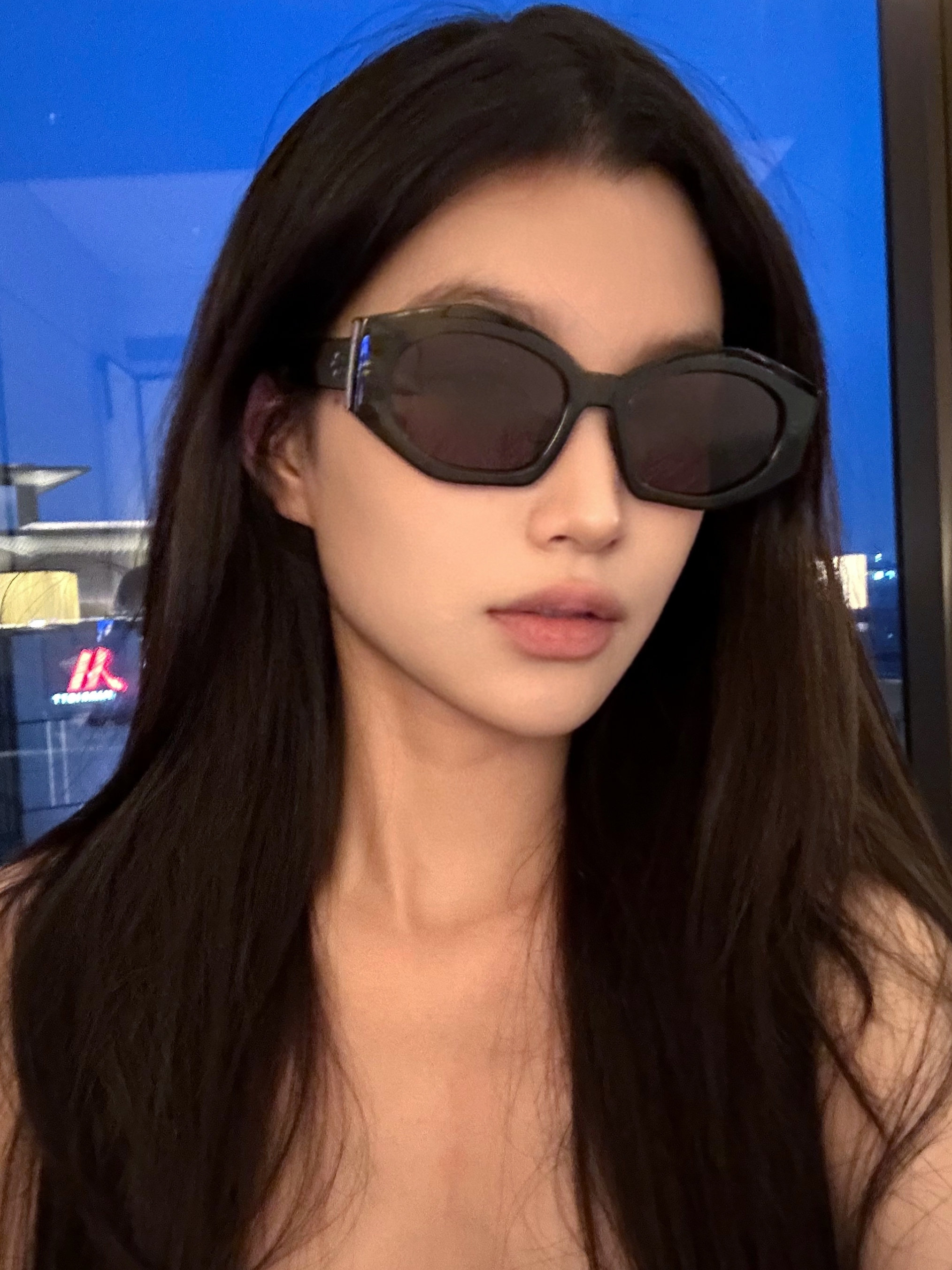 High-End American Retro Sunglasses for Women, Polarized Lenses, Slim Fit, Flattering for Round Faces, Trendy European Style
