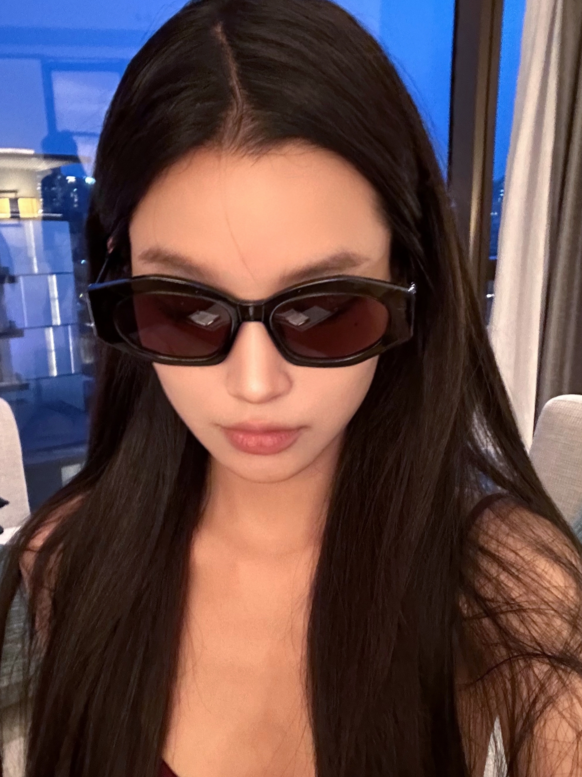 High-End American Retro Sunglasses for Women, Polarized Lenses, Slim Fit, Flattering for Round Faces, Trendy European Style