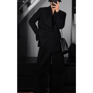 High-End Dragon Dadao Suit Set - Casual Autumn Niche Design with Versatile Trousers for Effortless Commuting Style