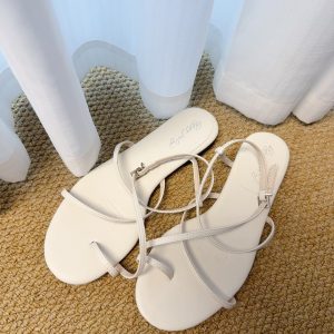High-End French Style Retro Cross Strap Chunky Heel Sandals - Exquisite 2025 Spring/Summer Fashion