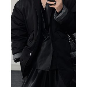 High-End Minimalist Loose Silhouette Down Jacket - Versatile Casual Warm White Duck Down Coat for Winter Fashion