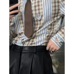 High-End Retro Solid Color Tie with Dragon Design - Spring Fashion Accessory, Perfect for Y2K and 90s Style Outfits